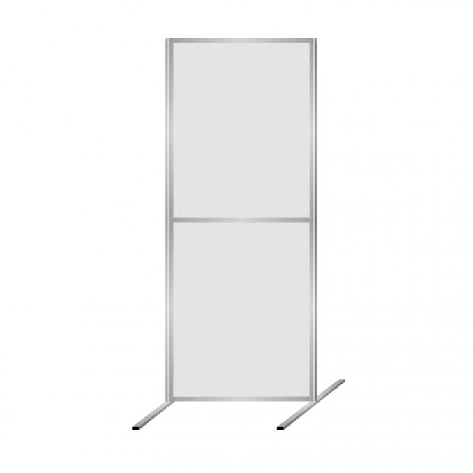 Infostellwand mit Aluprofilen und Platten