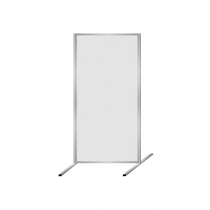 Infostellwand mit Aluprofilen und Platten