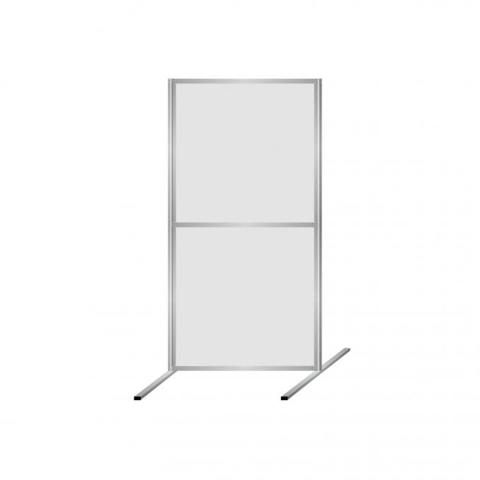 Infostellwand mit Aluprofilen und Platten