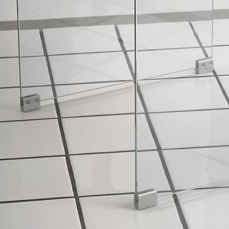 Plattenabschluss als Stellfuß