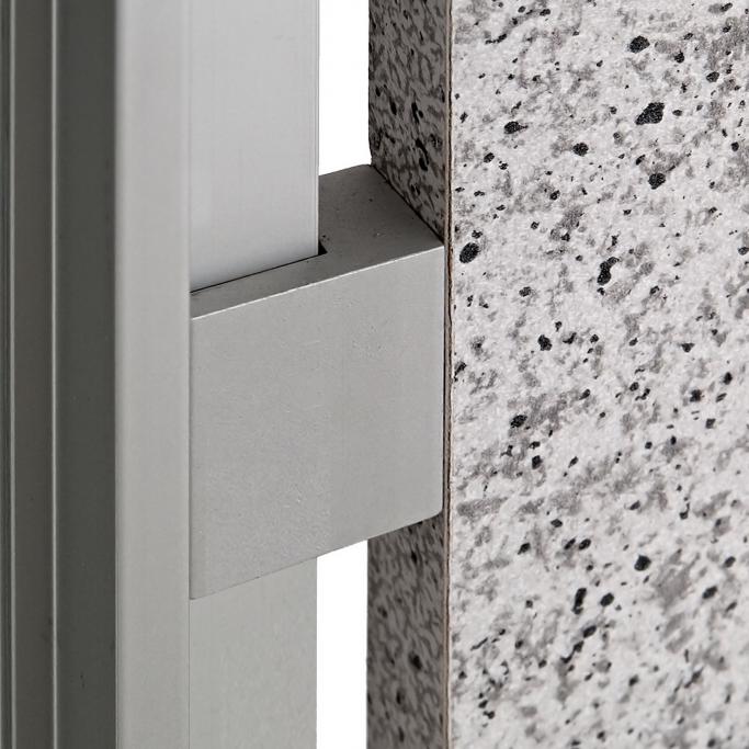 Wandanschluss mit Dekorplatte