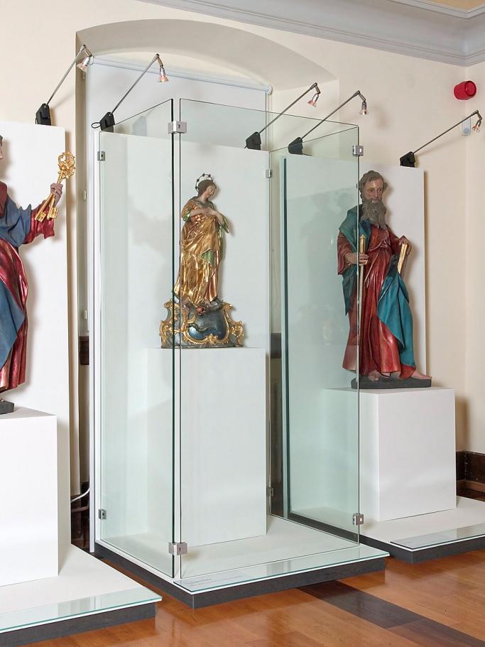 Vitrine aus Glas Vitrine aus Glas