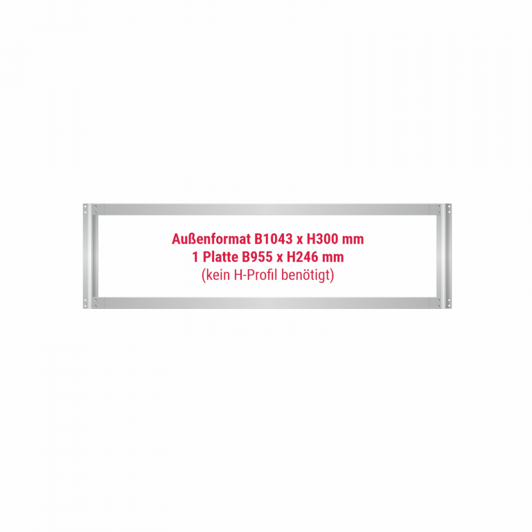 Blende Grundmodul Abmessungen