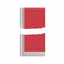 Stoffbespannung mit Hohlsäumen und Flexi-Quick Profil Stoffbespannung mit Hohlsäumen und Flexi-Quick Profil