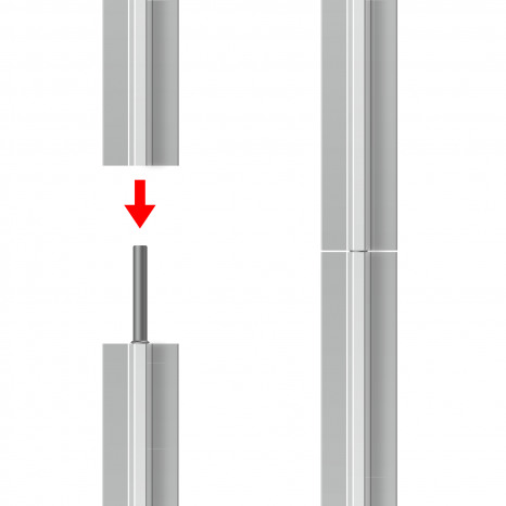 Stellwandset Basic Verlängerungsbolzen