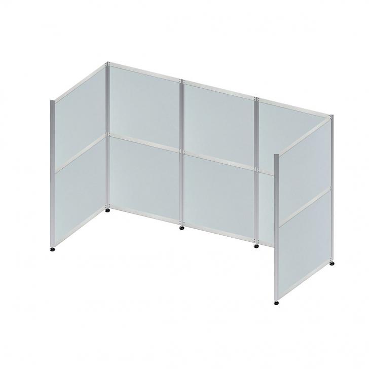 Messestand mit Platten