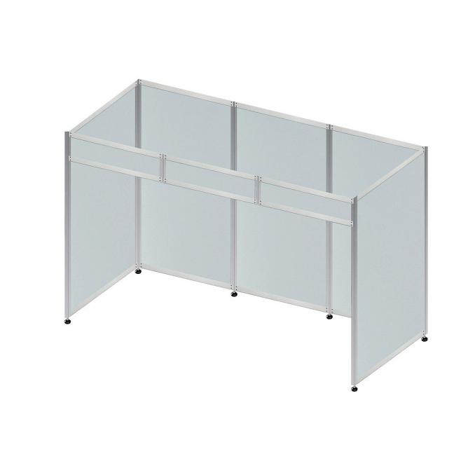 Messestand mit Platten