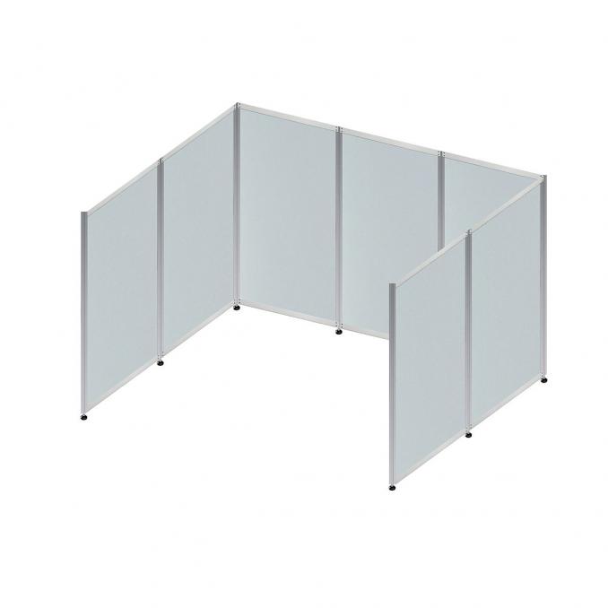 Messestand mit Platten