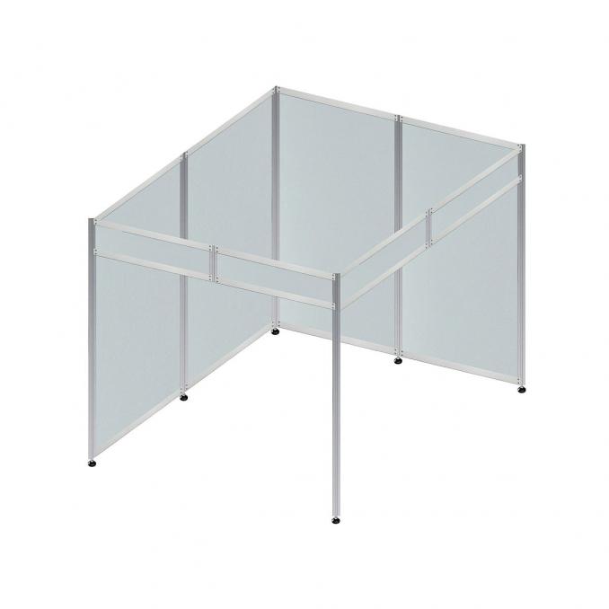 Messestand mit Platten