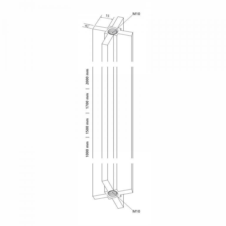 Flexi-Long Stangenprofil, Abmessungen