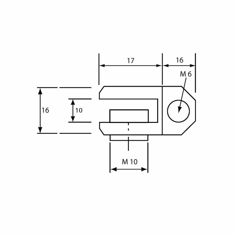 Grundelement Typ T 8-10 mm Abmessungen