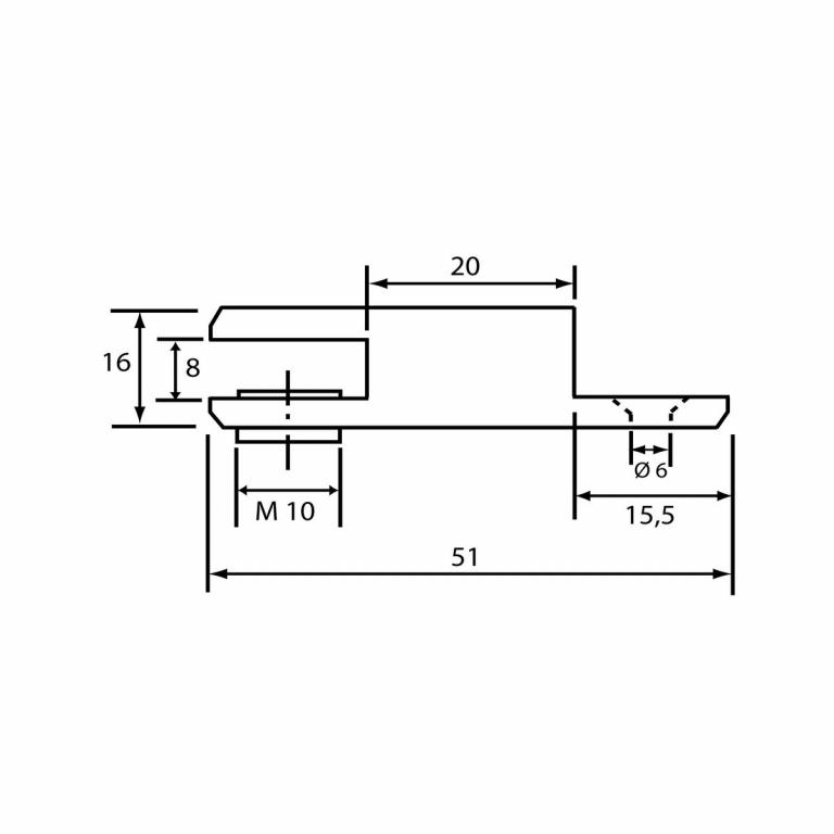 Spezial-Mittelverbinder 3-8 mm Abmessungen