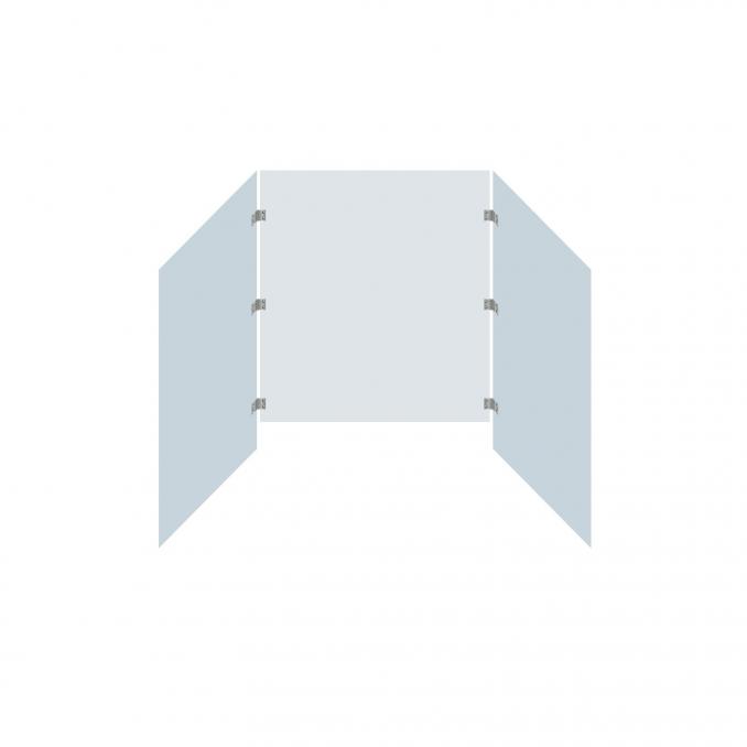 Schutzwand mit Plattenverbindern