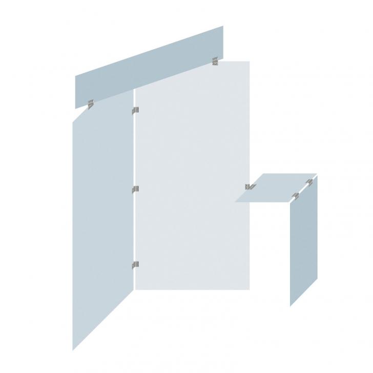 Stellwand mit mehreren Komponenten