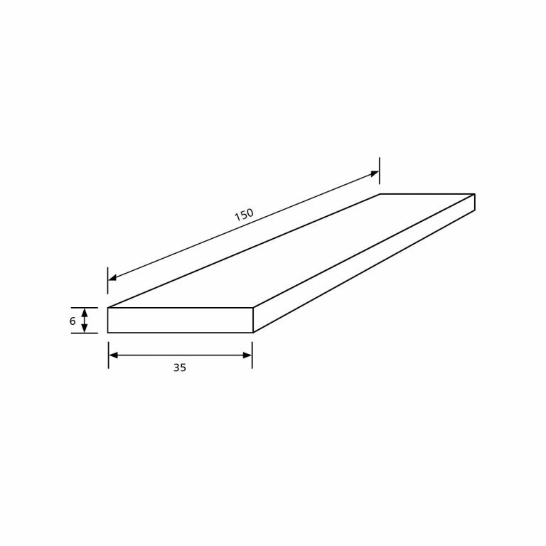 Klemm-Standfuß einzeln Abmessungen